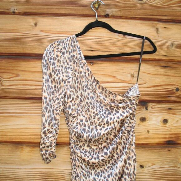 Revolve Majorelle Roberta Leopard Cheetah Print Mini Dress - Picture 7 of 9